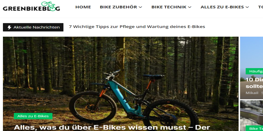 Entdecke GreenBikeBlog – Dein Expertenportal für alles rund ums E-Bike